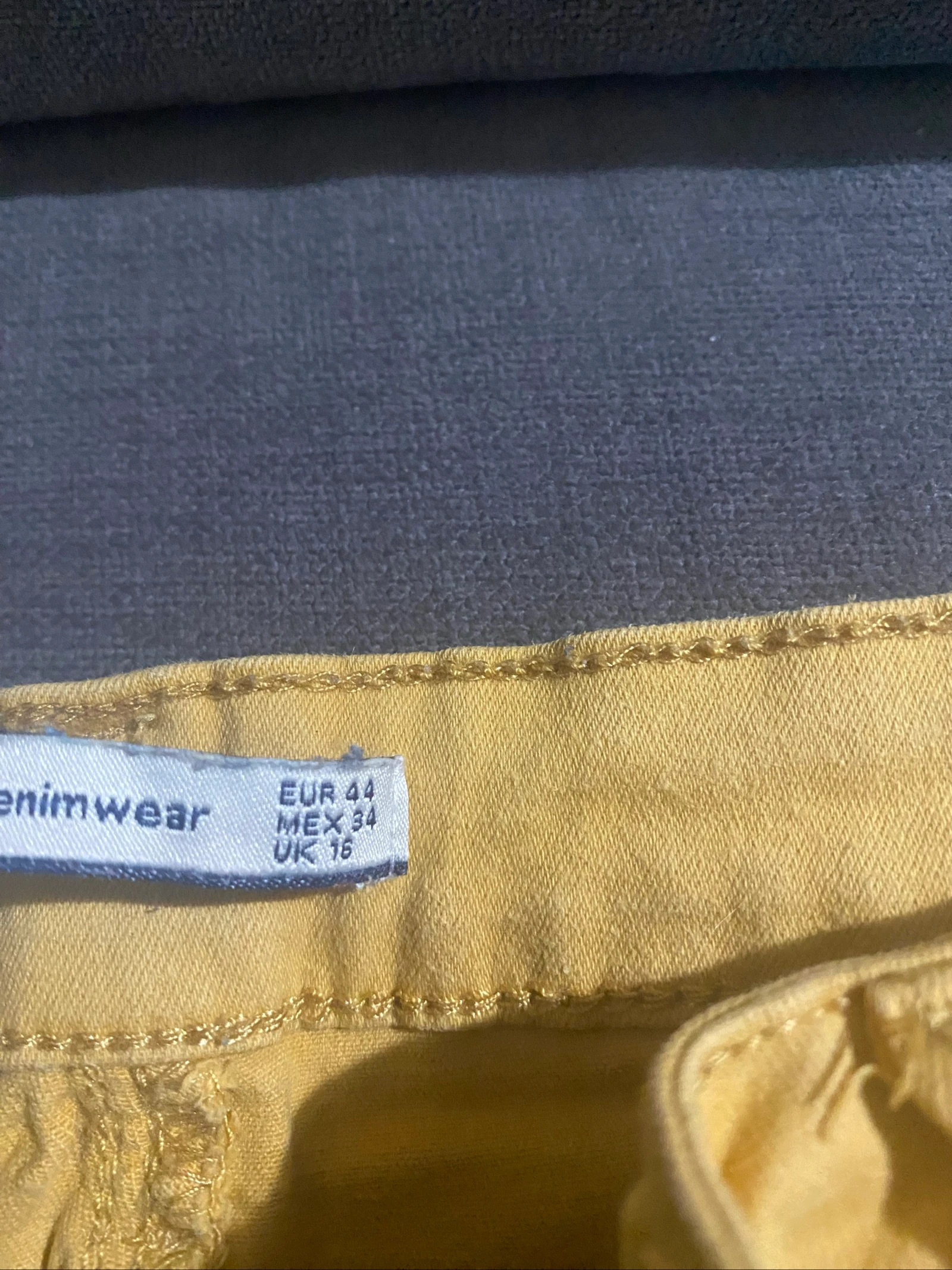 Jasje van mosterdkleurige spijkerstof Denimwear maat 44 (XXL) – photo 5